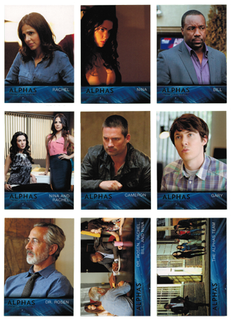 Alphas Season One Behind the Alphas Complete 9 Card Chase Set