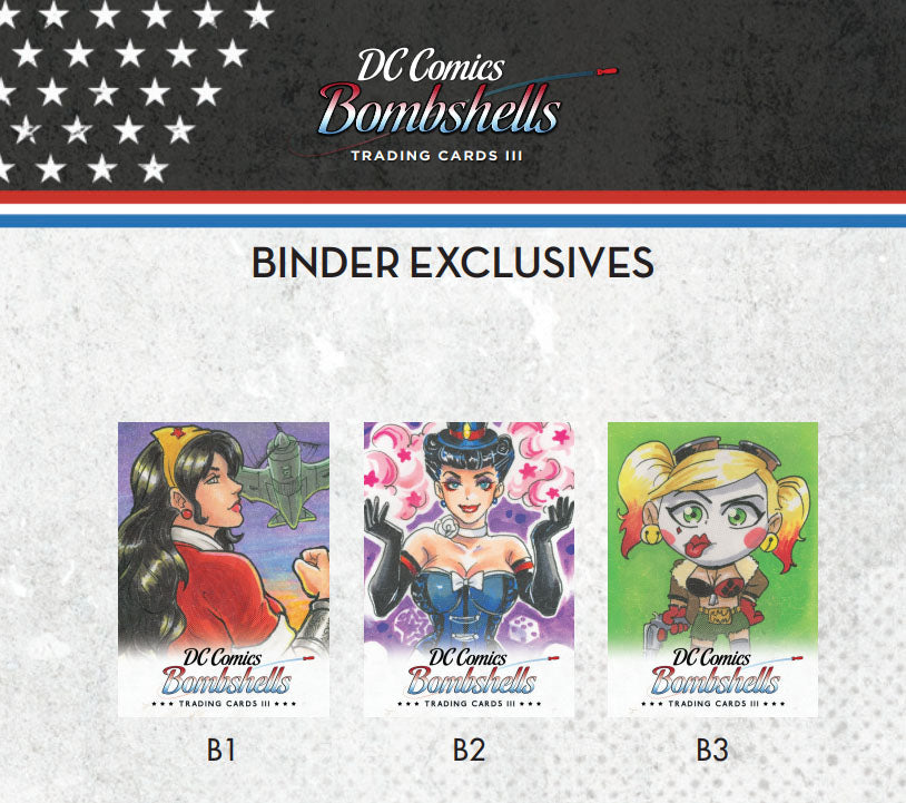 DC Comics Bombshells Series 3 Trading Card Binder Album with Exclusive Cards