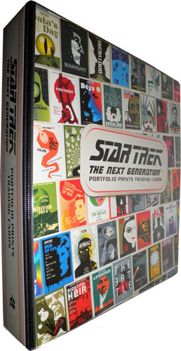 Star Trek TNG Portfolio Prints S1 Trading Card Binder Album with P3 Promo