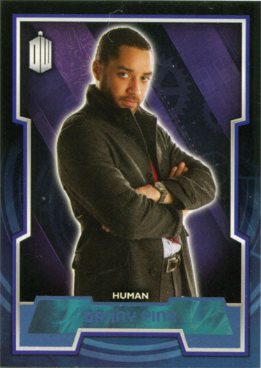 Doctor Who 2015 Blue Foil Base 160 Parallel Card #165 of 199