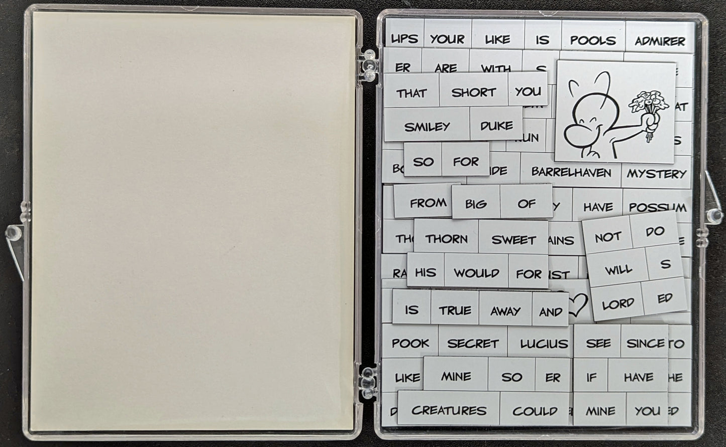 1999 Jeff Smith Bone Magnetic Poetry Set