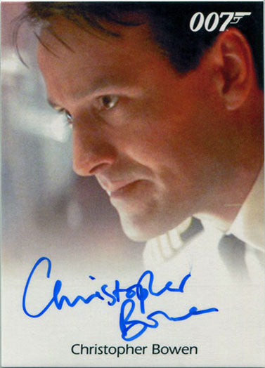 James Bond Archives 2017 Final Autograph Card Christopher Bowen as Richard Day