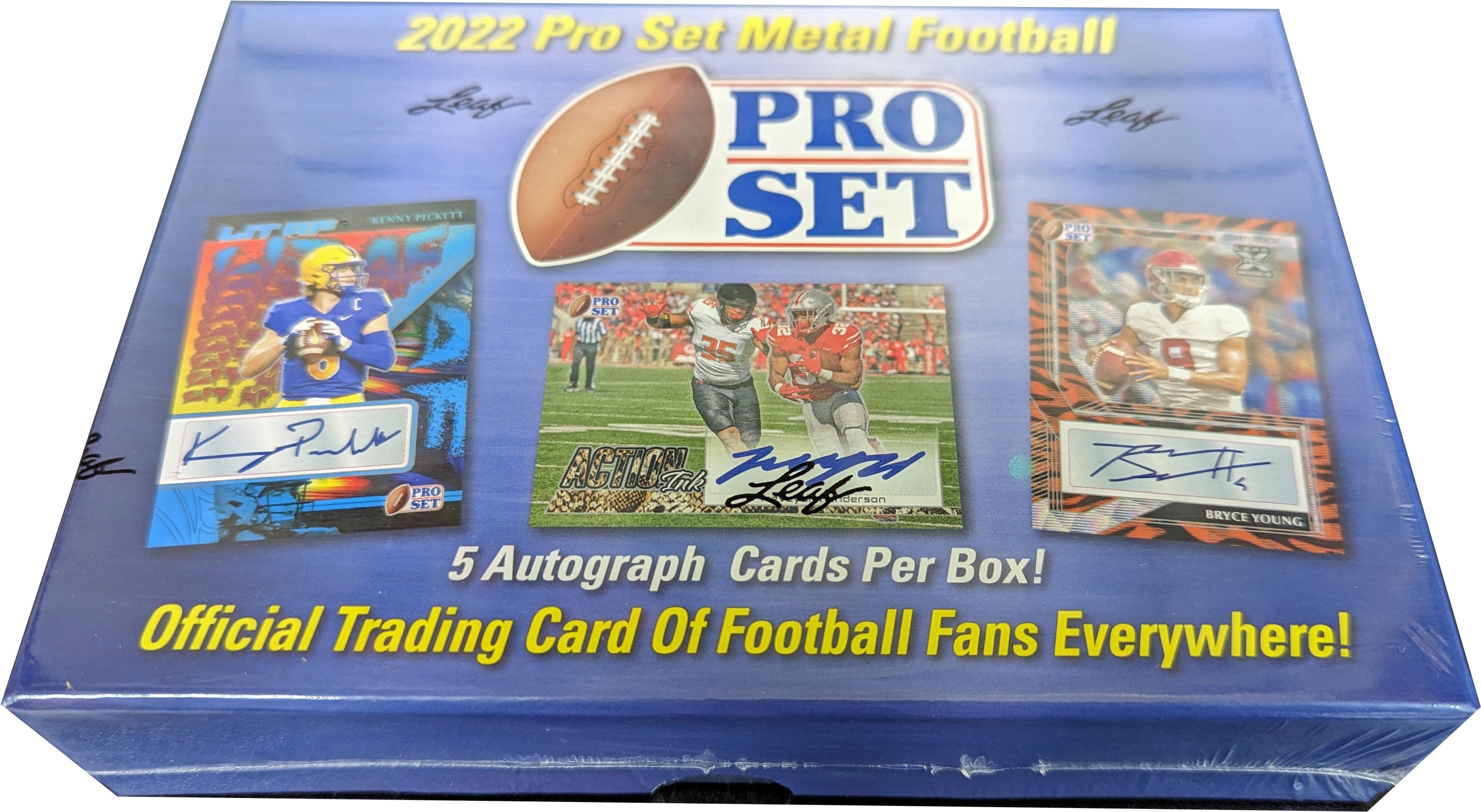 2022 Leaf Pro Set Metal Football Hobby Box