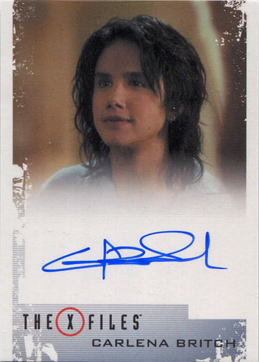 X-Files Season 10 & 11 Autograph Card Carlena Britch as Juliet Bocanegra