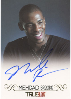 True Blood Archives Autograph Card by Mehcad Brooks as Eggs
