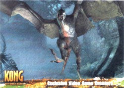King Kong Movie Complete 5 Card Video Game Creature Chase Card Set