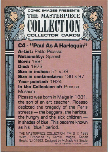 Masterpiece Collection Chromium Chase Card C4 Paul As A Harlequin