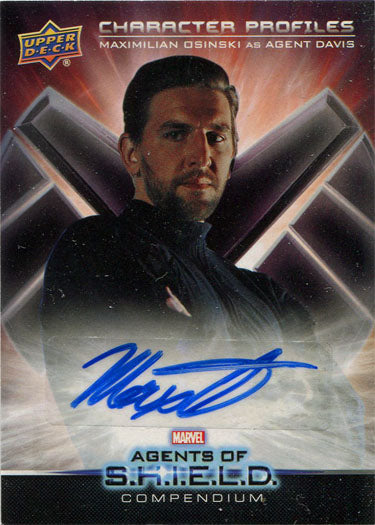 Marvel Agents SHIELD Comp Character Autograph Card CB-MO Maximilian Osinski