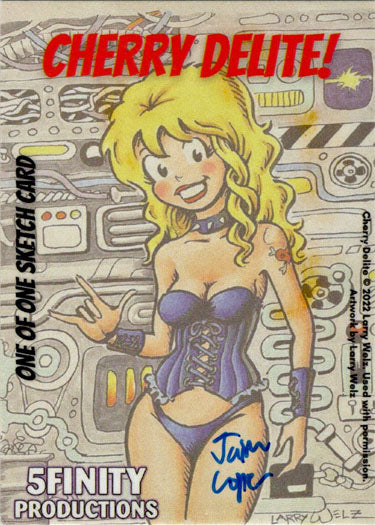 2022 5finity Cherry Delite Sketch Card Jaime Lopez