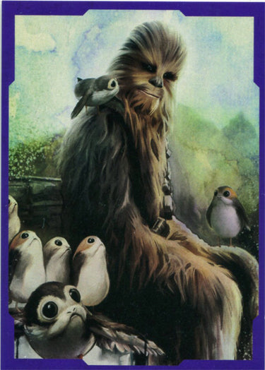 Star Wars Last Jedi CP-13 Purple Parallel Character Portraits Chase Card #90/299