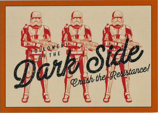 Star Wars Rise Skywalker Crush Resistance Orange Parallel Card CR-3 83/99