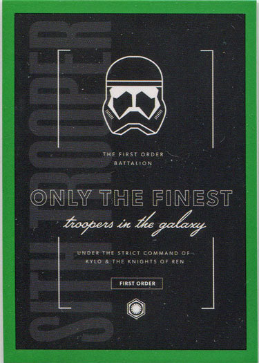 Star Wars Rise Skywalker Crush Resistance Green Parallel Card CR-7 089/299