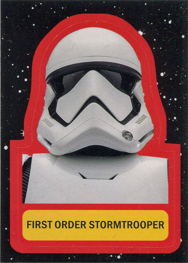 Star Wars Journey Rise Skywalker Sticker Card CS-14 First Order Stormtrooper