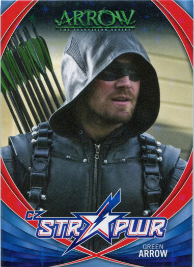 Arrow Season 4 CZ STR PWR Chase Card Red S02 Green Arrow Stephen Amell