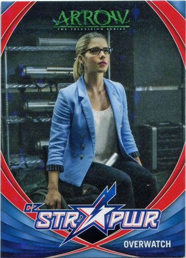 Arrow Season 4 CZ STR PWR Chase Card Red S08 Overwatch Emily Bett Rickards