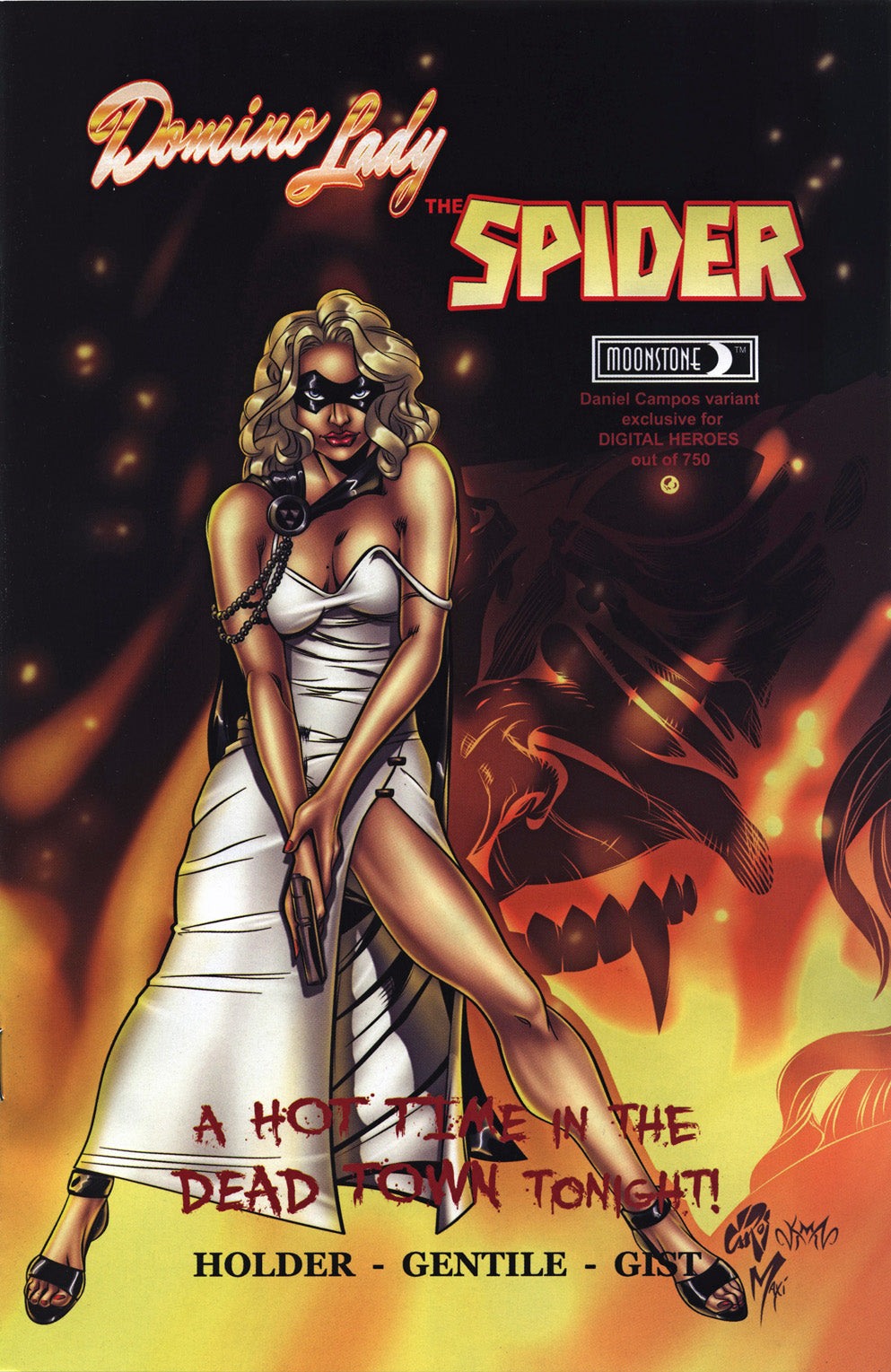 SPIDER DOMINO LADY ONE SHOT DANIEL CAMPOS COVER DIGITAL HEROES EXCLUSIVE