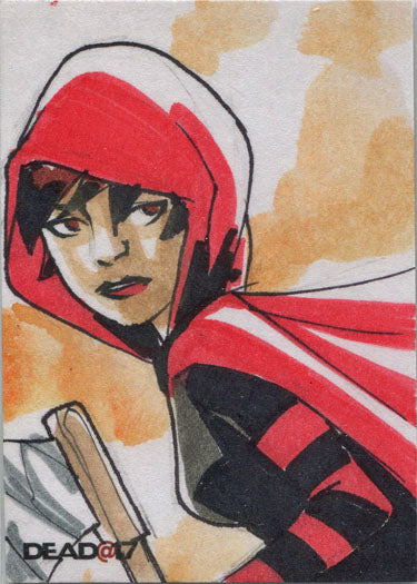 Dead@17 5finity Series 2 15th Anniversary Sketch Card by Andy Carreon
