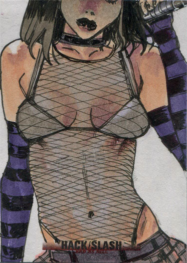 Hack/Slash Bad As Hell 5finity 2019 Sketch Card by Celor V2