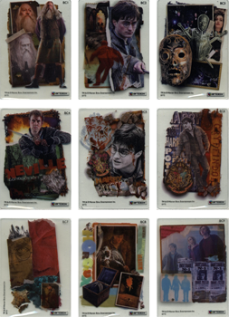 Harry Potter Deathly Hallows Part 2 Base Clear Complete 9 Card Chase Set