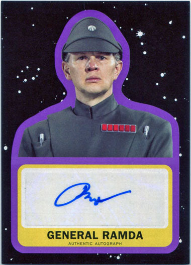Star Wars Journey to Last Jedi Autograph Card A-RC Purple Richard Cunningham 72