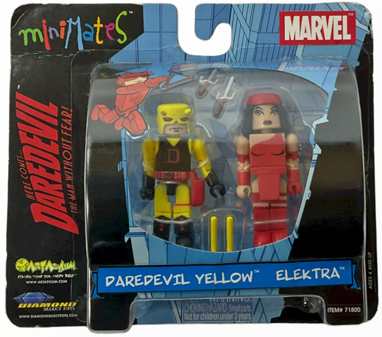 Marvel Minimates Daredevil Yellow and Elektra Action Figure