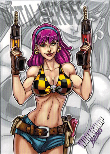 Workshop Babes 5finity 2017 Promo Card WB-DH Digital Heroes Exclusive