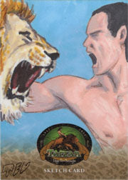 Tarzan 100th Anniversary Sketch Card by Ted Dastick Jr.