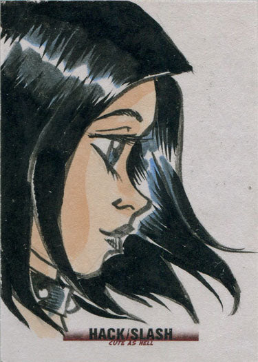 Hack/Slash Cute As Hell 5finity 2019 Sketch Card by Ben Dunn