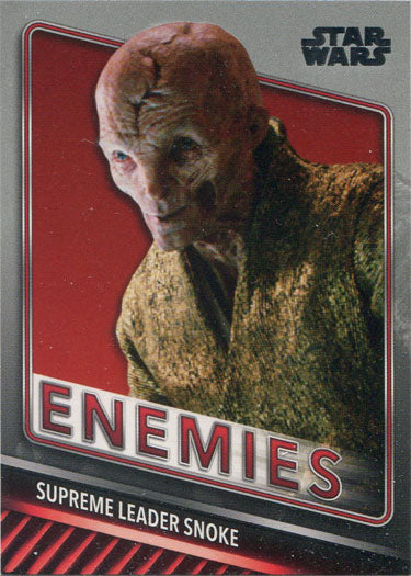 Star Wars Skywalker Saga Enemies Chase Card E-9 Supreme Leader Snoke