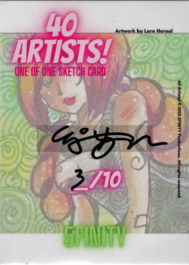 5finity 2022 40 Artists! Sketch Card EJ Su