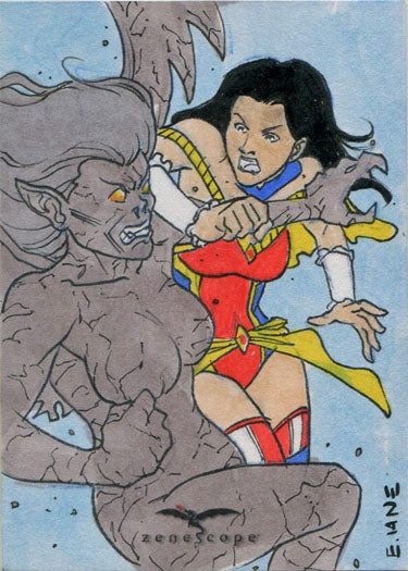 Zenescope Legacy 2019 5finity Grimm Fairy Tales Sketch Card by Eric Van Elslande