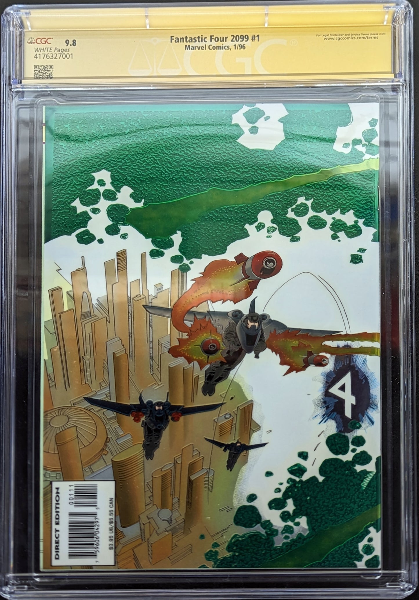 Fantastic Four 2099 #1 CGC 9.8 Signed by Rick Leonardi