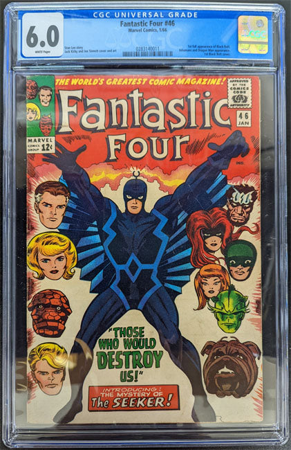 Fantastic Four 46 (1966) Graded CGC 6.0 1st Full Black Bolt