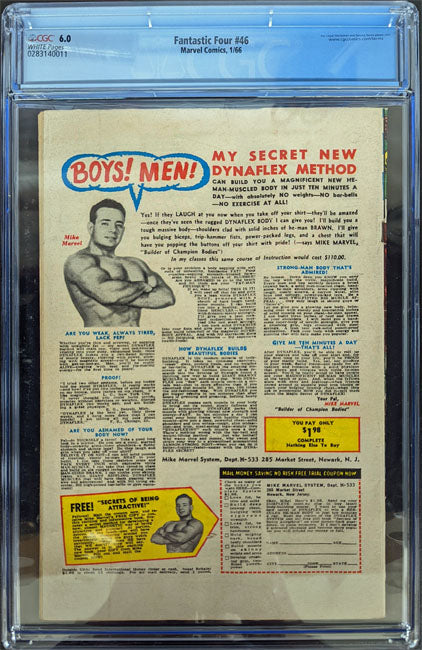 Fantastic Four 46 (1966) Graded CGC 6.0 1st Full Black Bolt