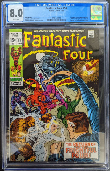 Fantastic Four 94 (1970) Graded CGC 8.0 1st Agatha Harkness