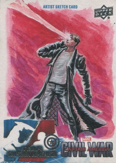 Captain America Civil War Sketch Card by Jim Faustino of Cyclops