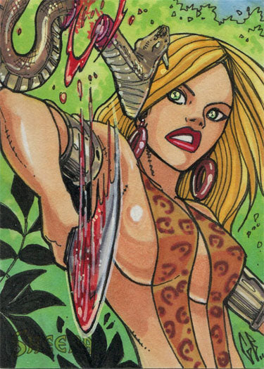 Sheena 5finity 2011 Sketch Card by Glen Fernandez