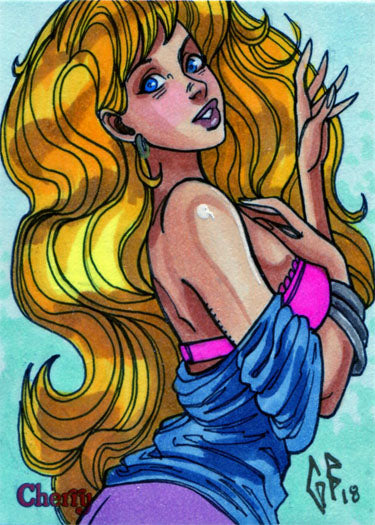 Cherry Series 3 Sketch Card by Glen Fernandez V2