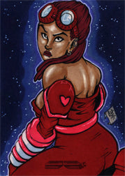 Galaxgals Eradication Chris Foreman Sketch Card Ver. 2