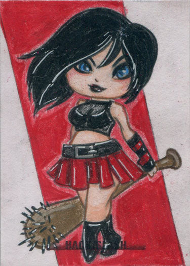 Hack/Slash Cute As Hell 5finity 2019 Sketch Card by Jme Foronda V2