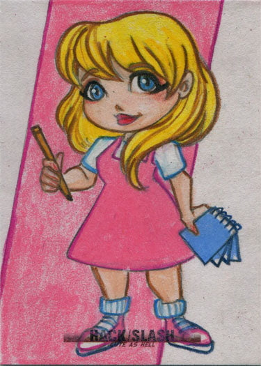 Hack/Slash Cute As Hell 5finity 2019 Sketch Card by Jme Foronda V5