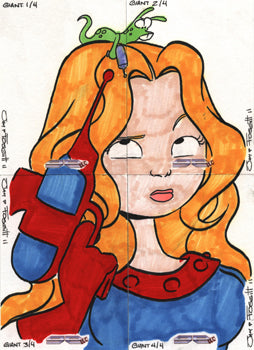 Galaxgals Eradication Jay Fosgitt Sketch Card Puzzle Set Giant