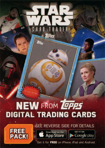 Star Wars Evolution 2016 Trader Free Digital Pack Code Card