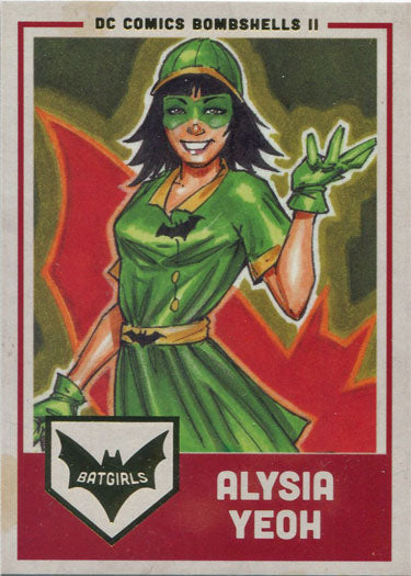 DC Bombshells 2 II Gold Deco Foil Batgirls Chase Card G6 Alysia Yeoh