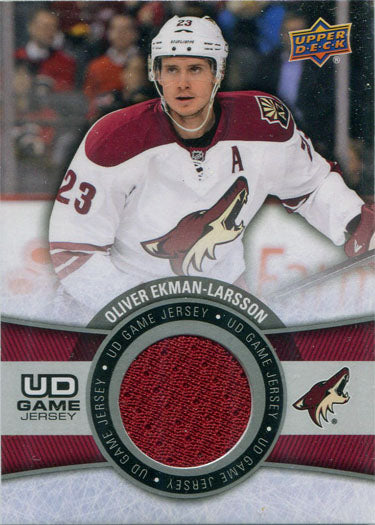 Upper Deck Series One Hockey 2015-16 UD Game Jersey Card GJ-OL O. Ekman-Larsson