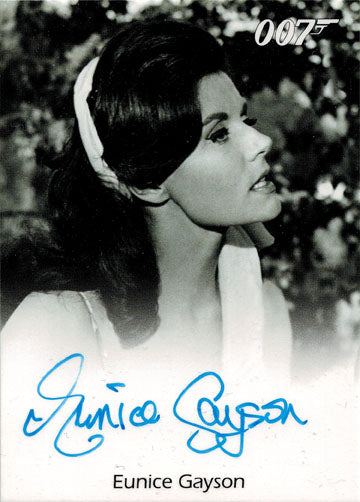 James Bond Archives 2014 Autograph Card Eunice Gayson as Sylvia Trench