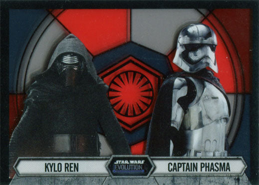 Star Wars Evolution 2016 Stained Glass Pairings Kylo Ren Captain Phasma 6 of 9