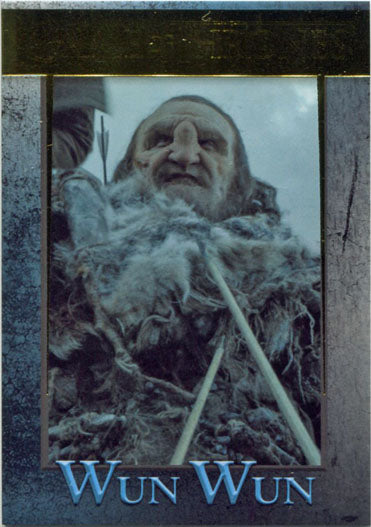 Game of Thrones Season 6 Gold Parallel 92 Base Chase Card 094/150 Wun Wun