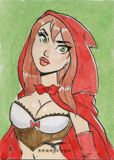 Zenescope Legacy 2019 5finity Grimm Fairy Tales Sketch Card Danielle Gransaull