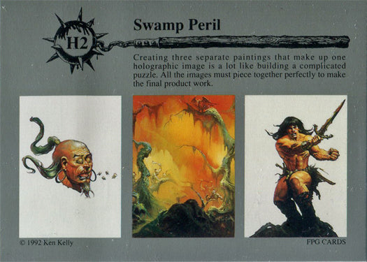 Ken Kelly Series 1 Hologram Chase Card H2 Swamp Peril